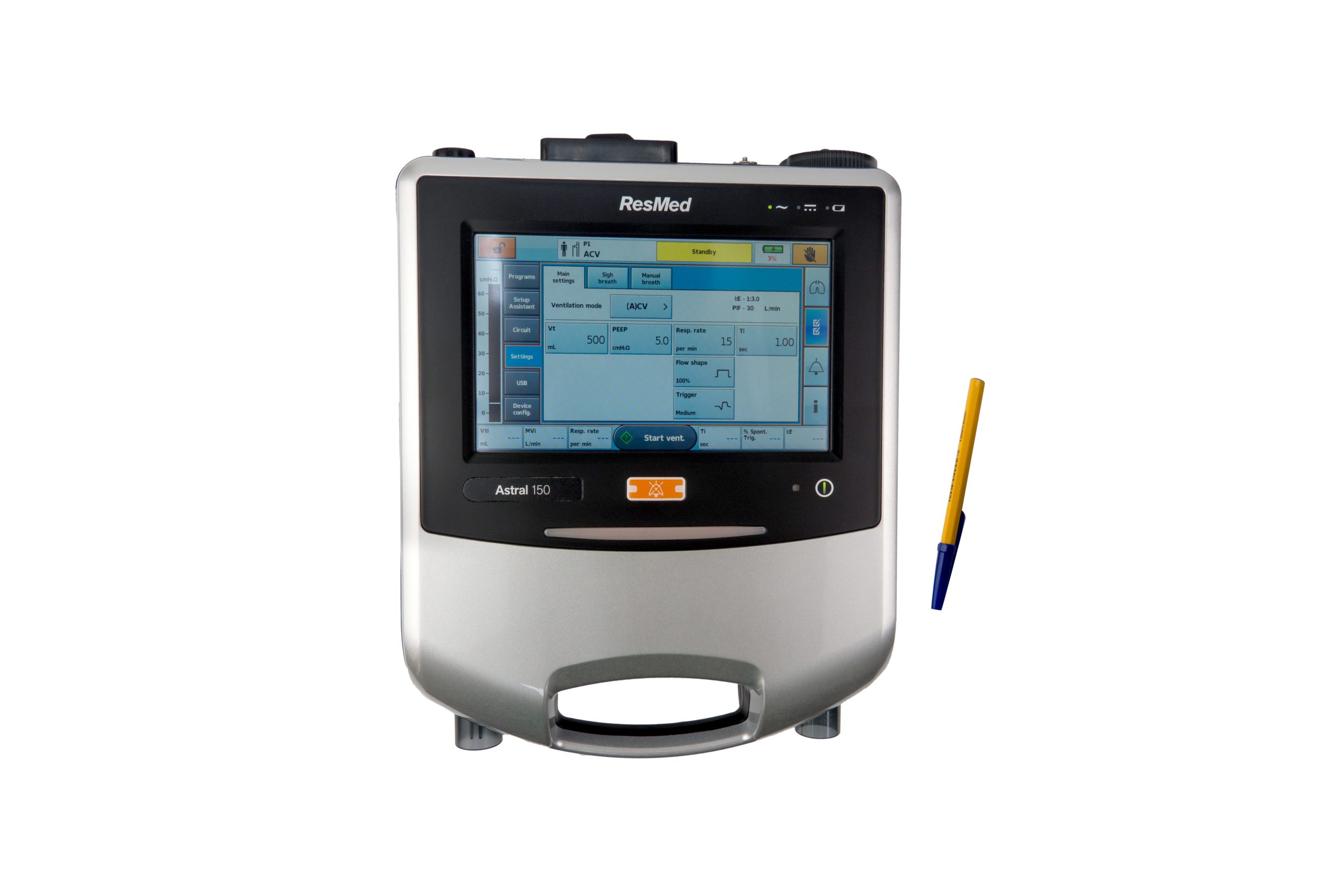 Aparat pentru ventilatie neinvaziva si invaziva ResMed ASTRAL 150-1