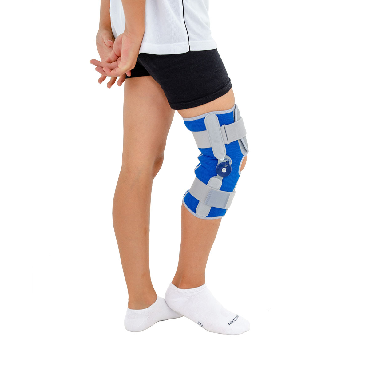 Orteză de genunchi pediatrică 4Kids AM-DOSK-O/1R, deschisă