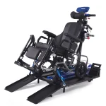 Dispozitiv pentru urcat/coborât trepte cu rampe laterale LG04/150/A008 pentru scaune rulante.