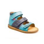 Sandale ortopedice medicinale pentru copii cu scai AURELKA culoare albastru