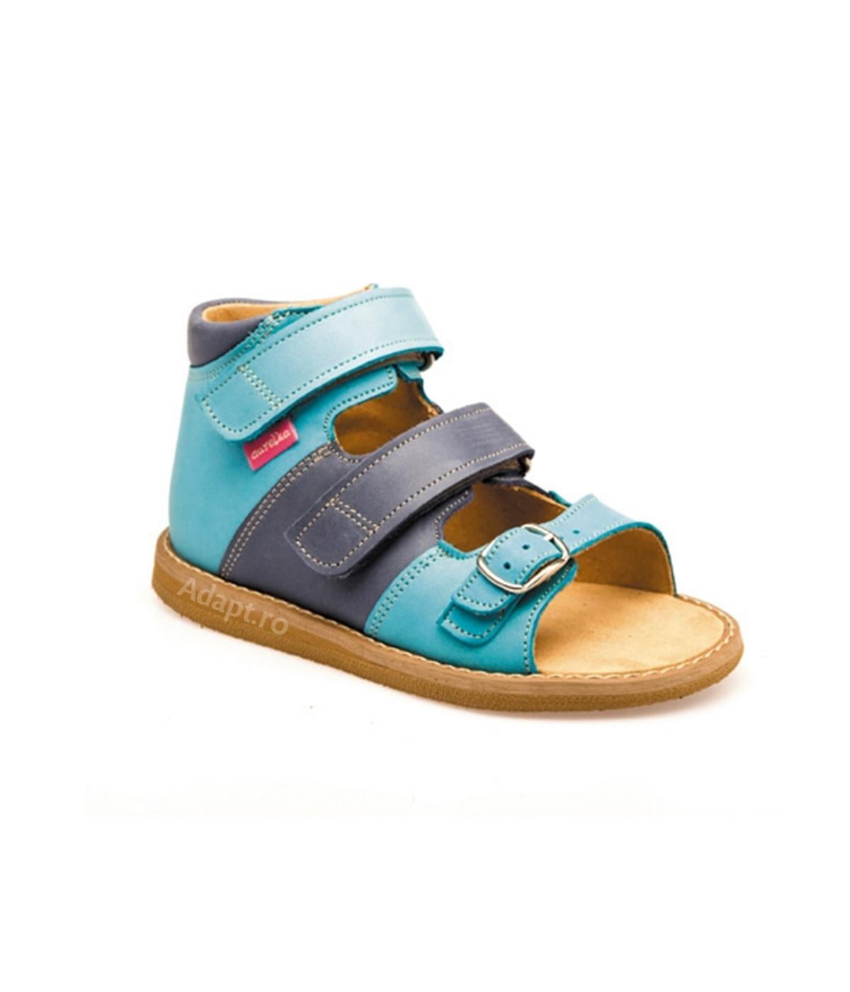 Sandale-ortopedice-medicinale-pentru-copii-cu-scai-AURELKA-culoare-albastru
