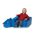 Sistem modular de poziţionare în poziţia şezând cu şine laterale