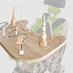 Măsuţă pentru terapie manuală DALMATIAN DMI_401