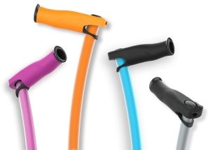 Baston de mers pe jos din aluminiu INDESmed - 4 culori