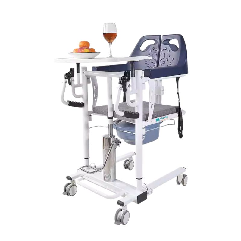 Scaun hidraulic de transfer MLMT LW6204, multifuncțional, cu vas toaletă