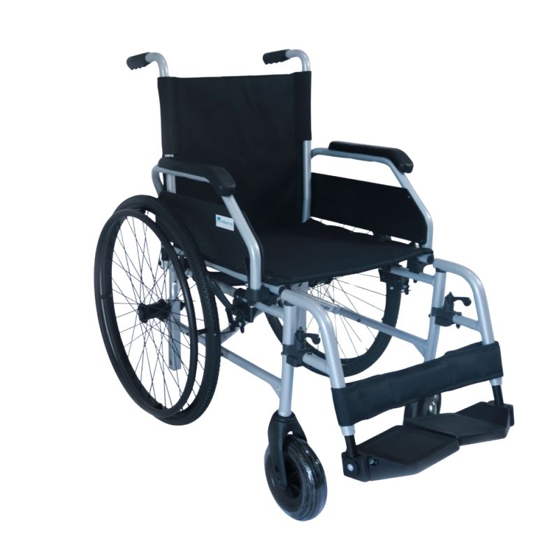 Scaun cu rotile manual Gaven YK9081, din aluminiu, pliabil