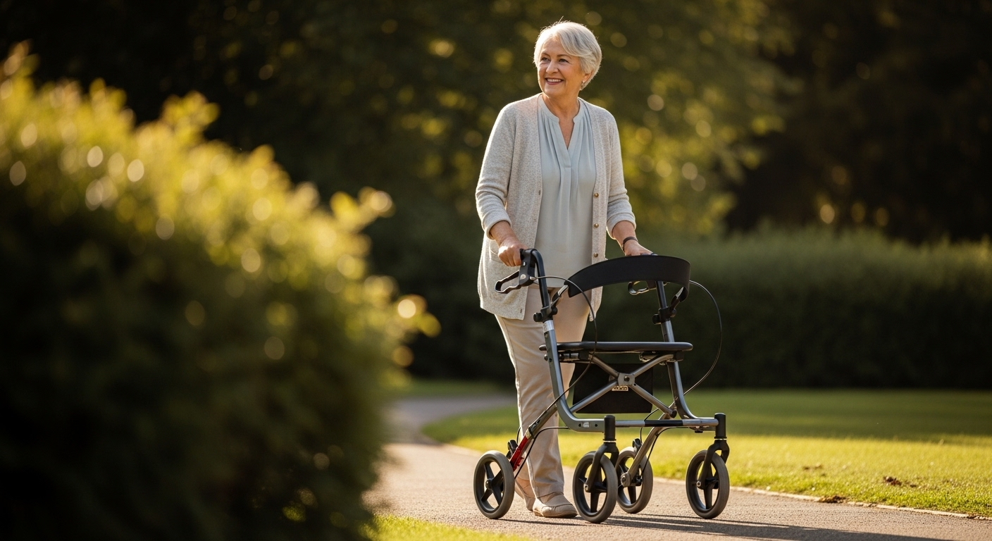 Rolatorul cu 4 Roți: Cheia Spre o Mobilitate Îmbunătățită și O Viață Independentă