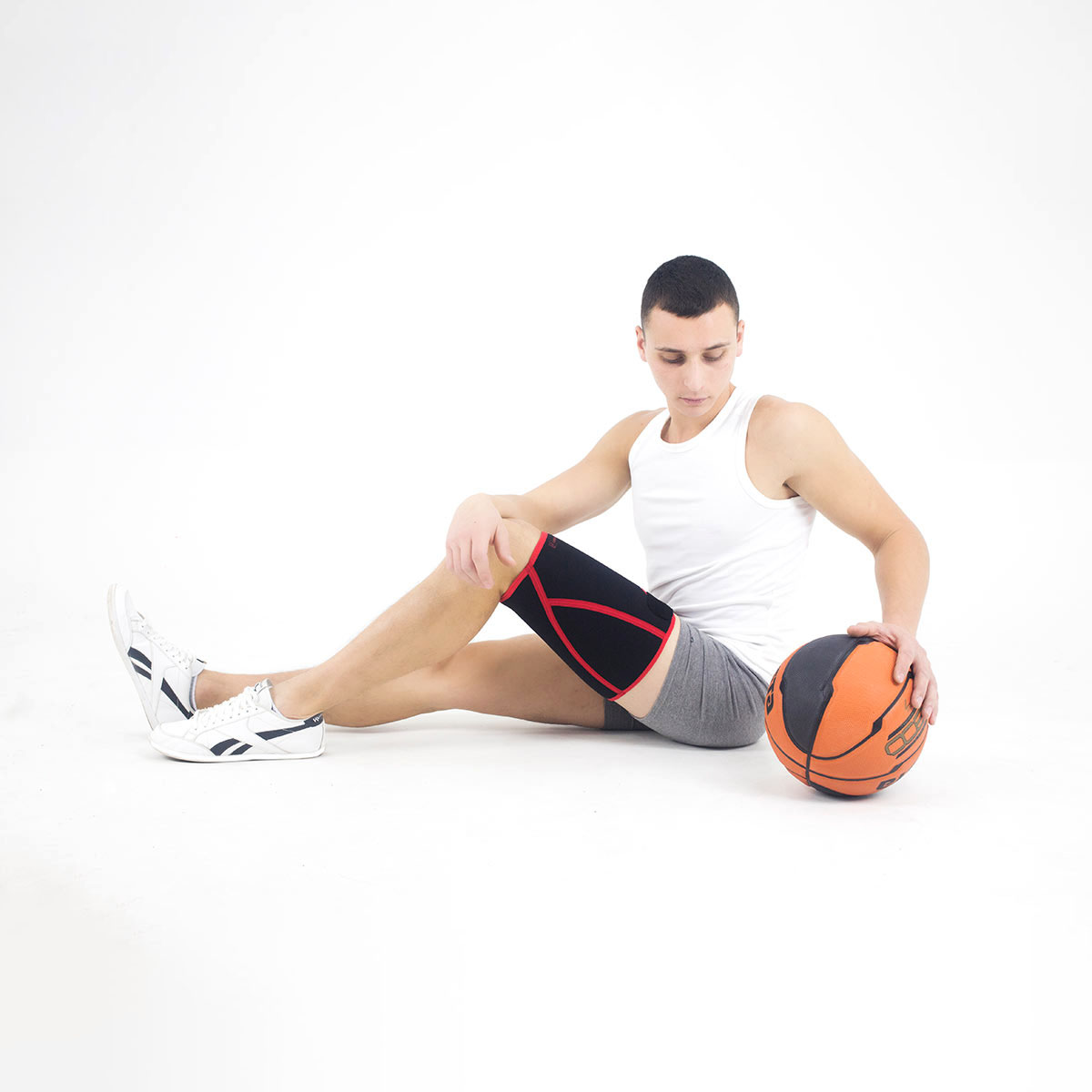 Orteză de coapsă 4Sport AS-U, elastică, tip manșon