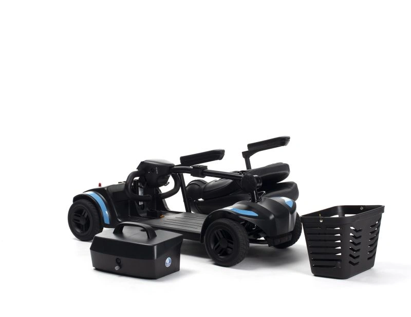 scuter cu 4 roti pliabil model One de la Vermeiren vedere pliat